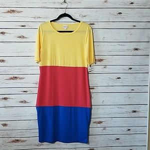 LuLaRoe Julia Dress L and XL